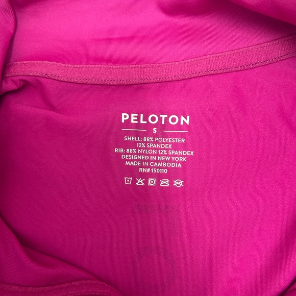 Peloton Women's Magenta Quarter-Zip Sweatshirt - Picture 10 of 12